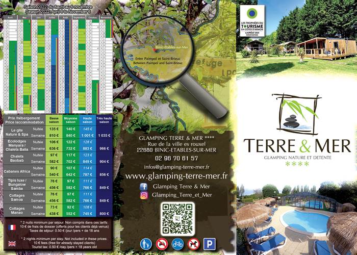 La brochure du glamping 2022 - recto-news