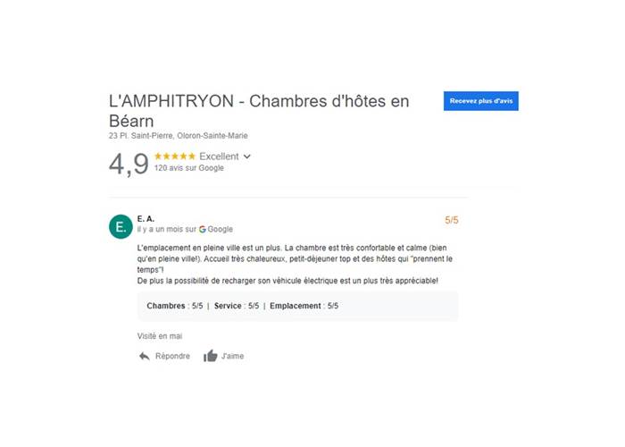 Chambres d'hôtes l'Amphitryon - Recharge pour VE, tout confort, accueil chaleureux