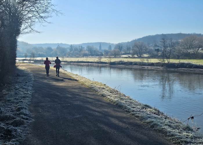 Jogging en bord de Sambre