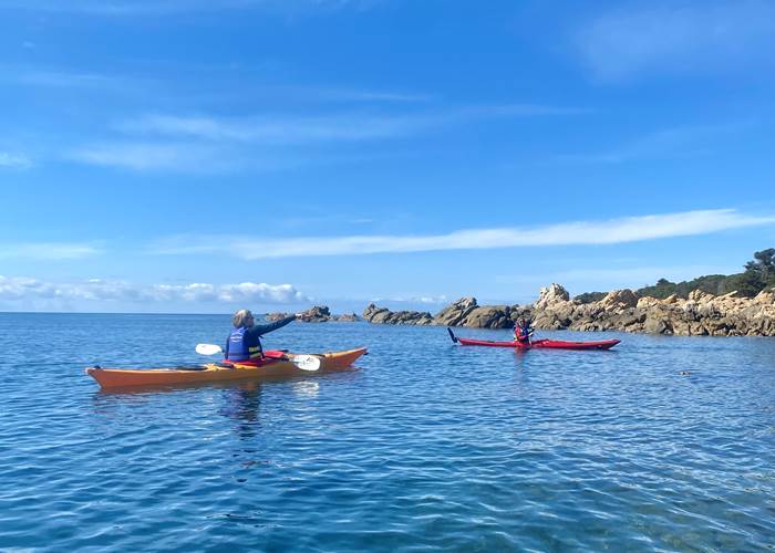 Corse  Abbartello canoe kayak de mer paddle