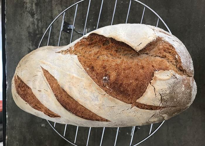 Le pain fabriqué par Christophe