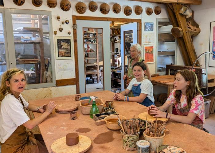 Atelier de poterie avec Emmanuelle