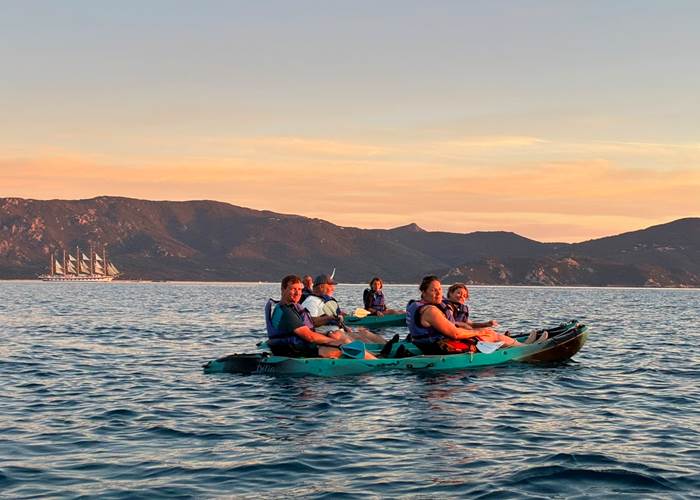 Abbartello kayak paddle Corse voilier Royal Clipper