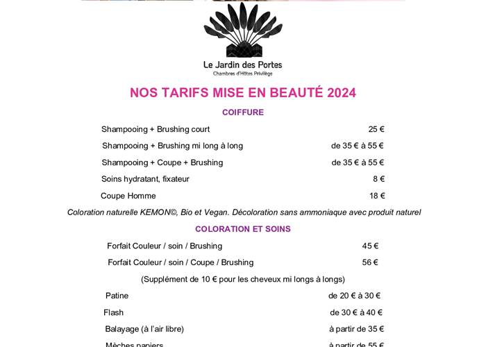 tarif cosmétique 2024