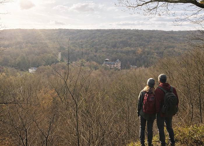 Panorama à quelques centaines de mètres du gîte sur le GR 129
