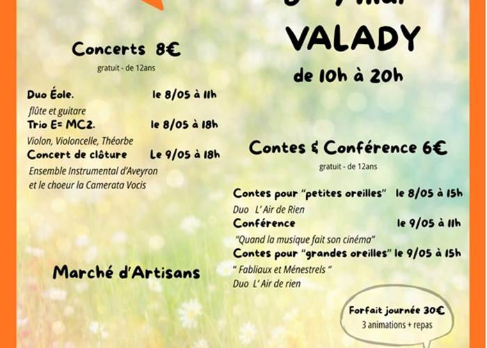 Festival Musique 8 et 9 Mai à Valady