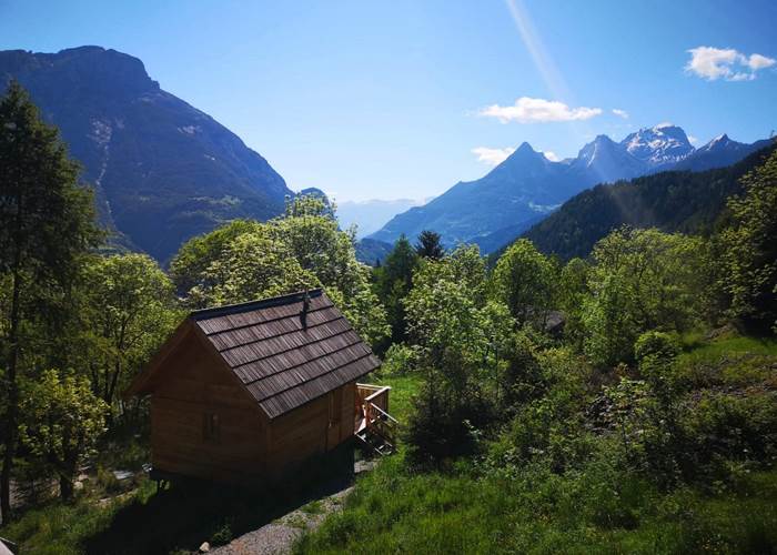 Cabanes de l'Esperluette. Cabanes Les Séolanes Vue de l'extérieur