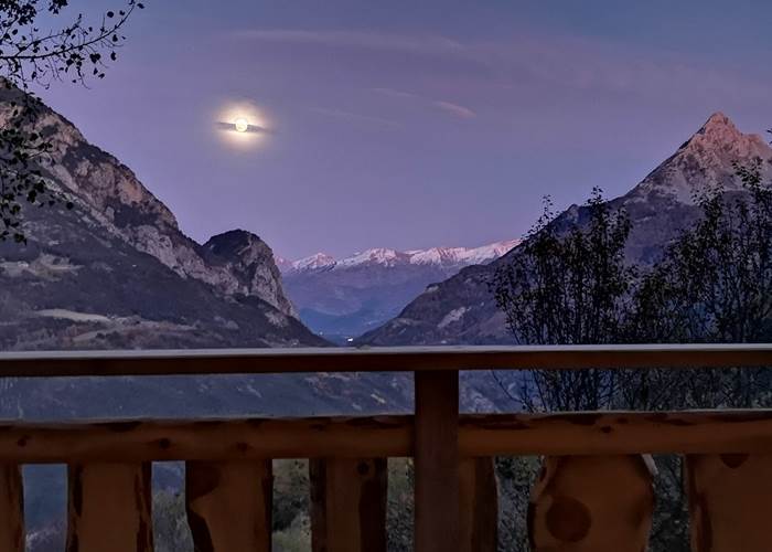 Vue de la cabanes des terres blanches