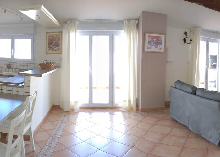 Cuisine et coin salon