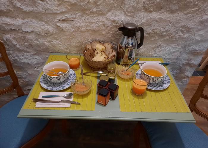 Le petit déjeuner dans La Bergerie