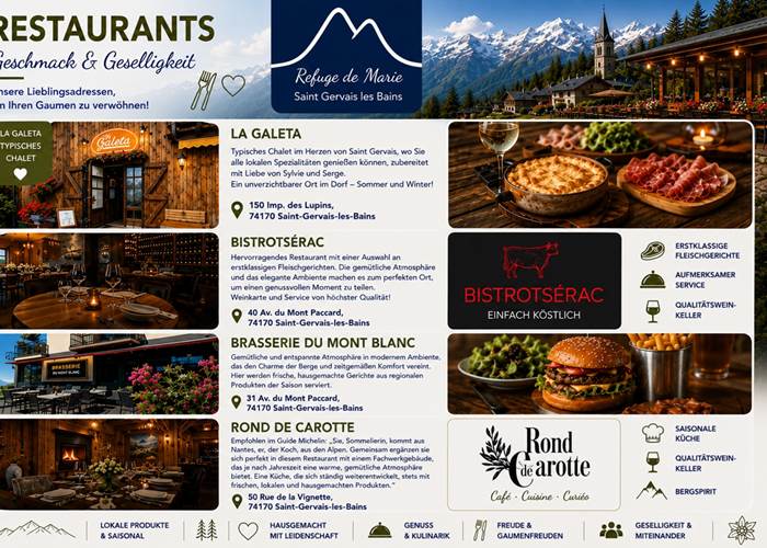 Restaurants St Gervais