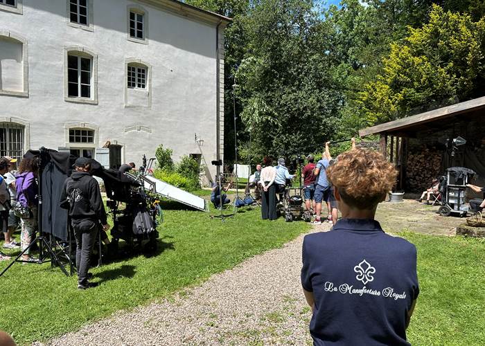 Tournage du film La Bonne Etoile à la Manufacture Royale