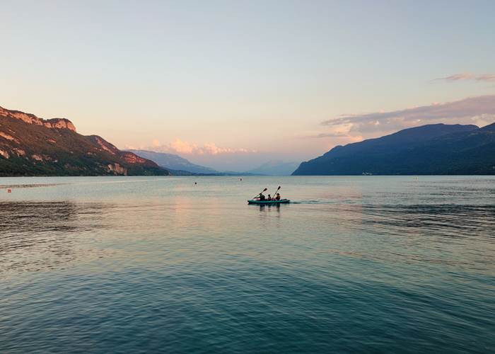 Lac du Bourget depuis la plage de Châtillon