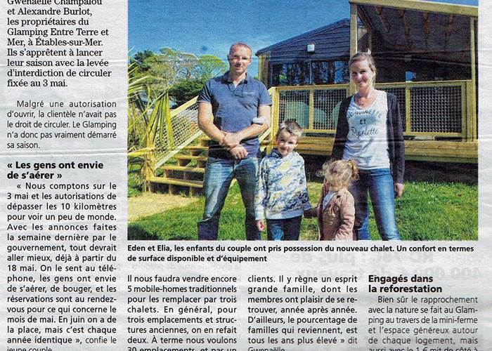 Article La Presse d'Armor du 5 mai 2021-news