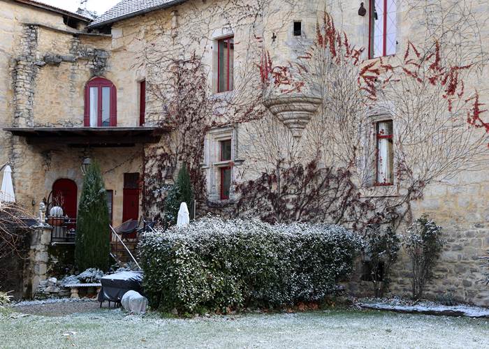 Chateau de Saint Chamarand, sous la neige