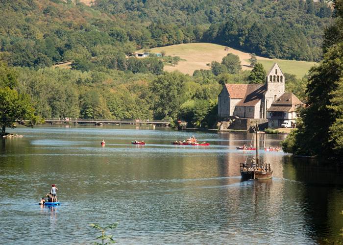 Gabarre à Beaulieu sur Dordogne