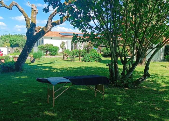 Massage en plein air à la belle saison