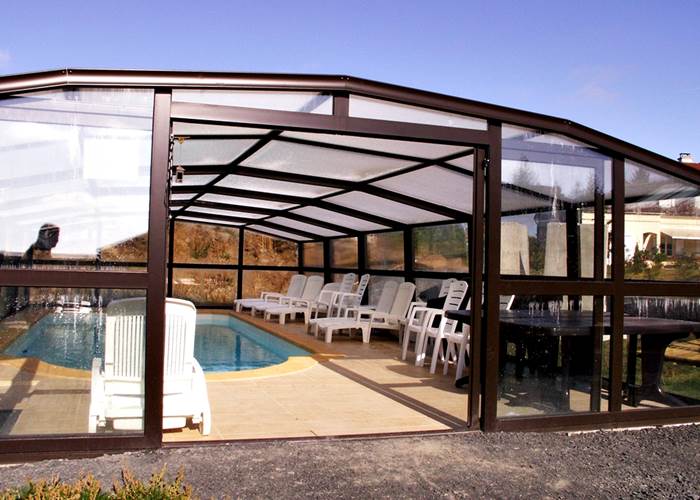 Piscine chauffée par solarium
