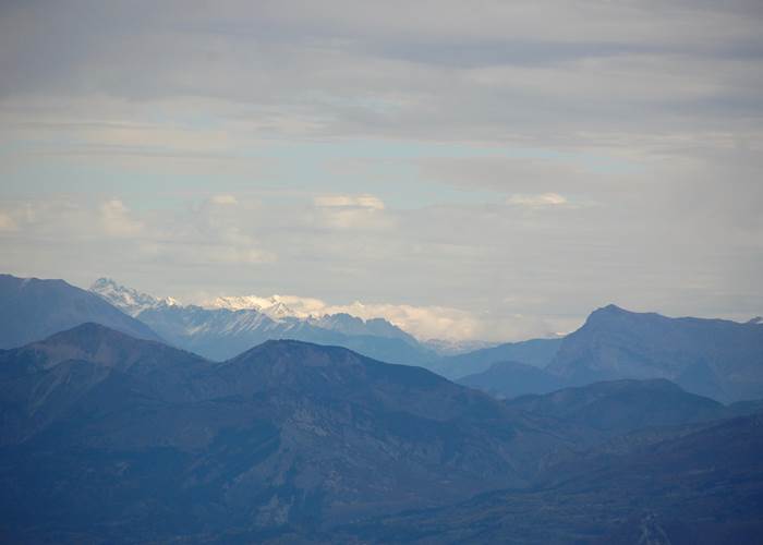 La vue sur les Alpes
