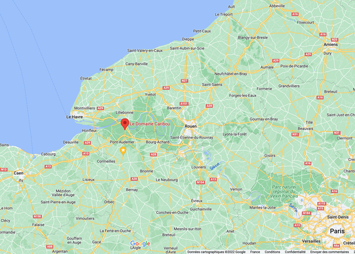Honfleur, Etretat, Rouen, Deauville, Le Havre, Pont Audemer, Pont l'évêque : Le Domaine Caribou est central pour vos visites