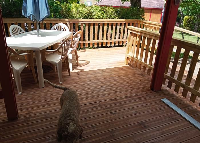Vue de la terrasse spacieuse