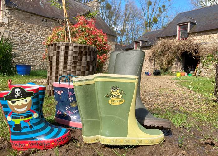 Chaussez les bottes pour profiter du parc en cas de (rares ;-) pluies