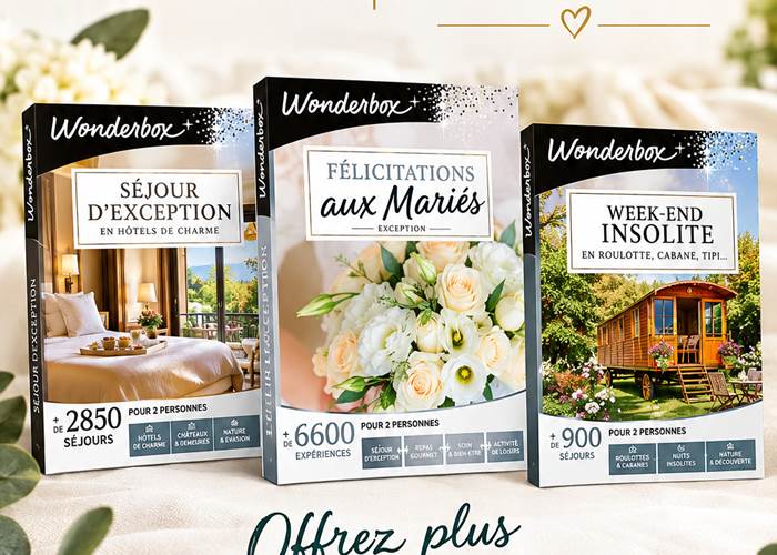 Coffrets Wonderbox partenaires de La Girouardière à La Flèche