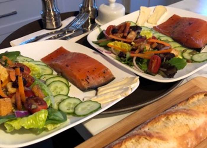 L'assiette de saumon