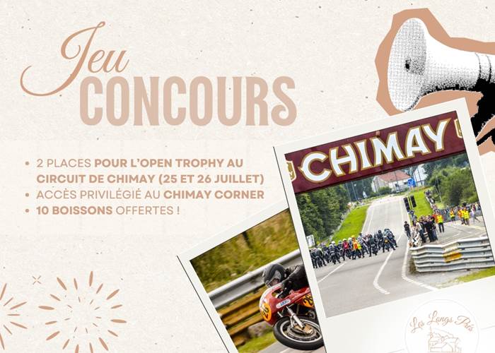 Jeu concours Gîte Les Longs Prés - Circuit de Chimay