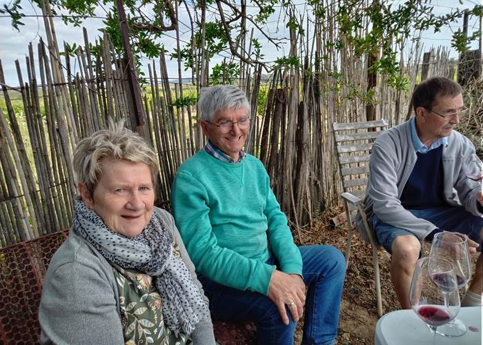 Pique nique au potager à Le Coq du Nord -Mailhac