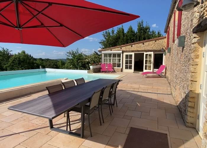 Terrasse privée de la Villa Lou Peyrol