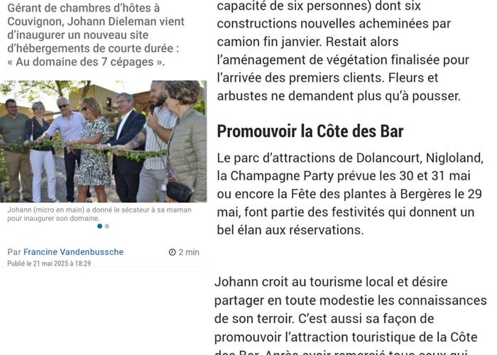 Article de presse