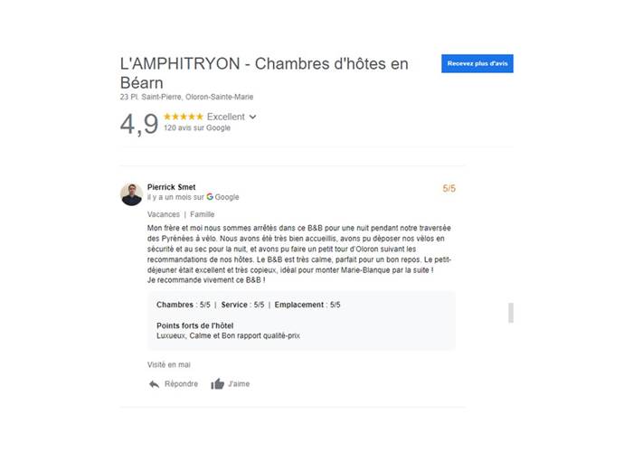 Chambres d'hôtes l'Amphitryon - Accueil Vélo, Luxueux, excellent petit déjeuner, très bon rapport Qualité/Prix