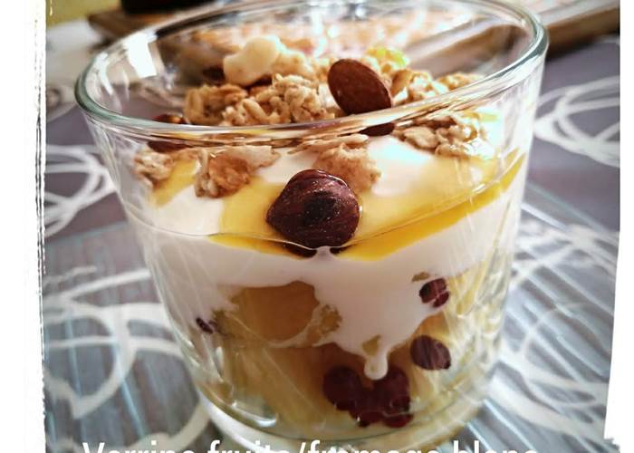Verrine fruits frais et secs