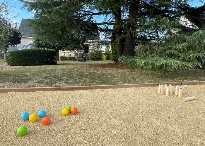 Boules enfants et quilles finlandaises