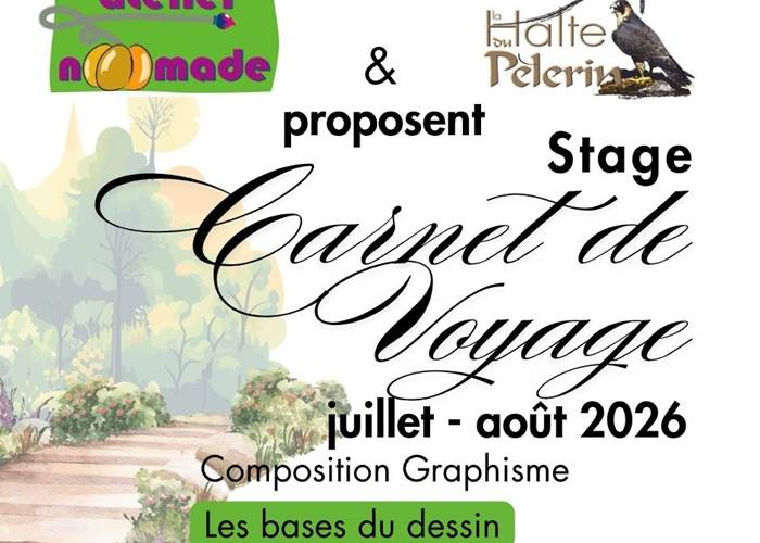 Stage Carnet de Voyage avec hébergement à Chérier (Loire)