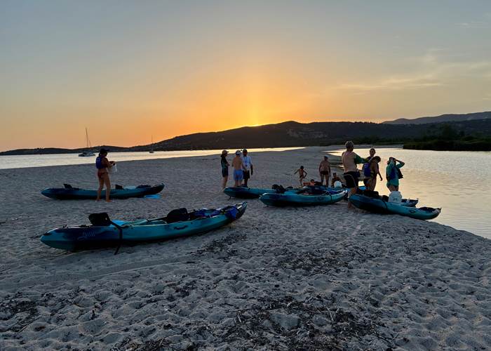 Abbartello kayak coucher de soleil éclipse