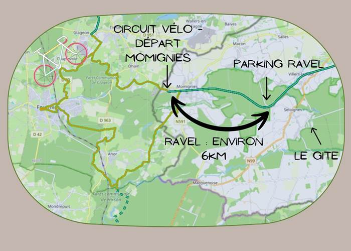 Circuit vélo Momignies