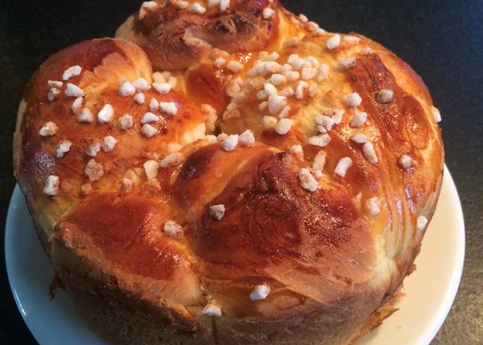 Brioche juste sortie du four