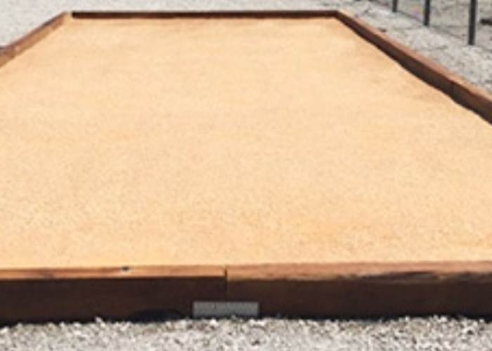 Photo non contractuelle du terrain de pétanque