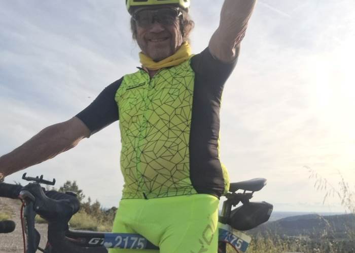 Philippe à vélo