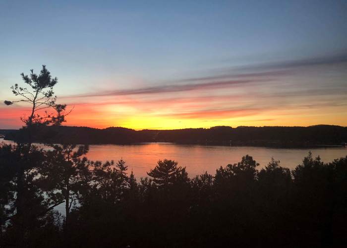 Coucher de soleil au gite