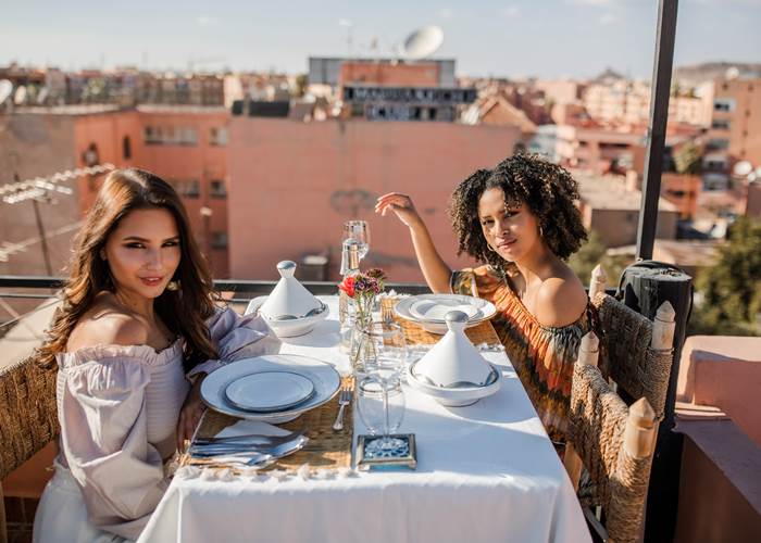 Lunch time at rooftop