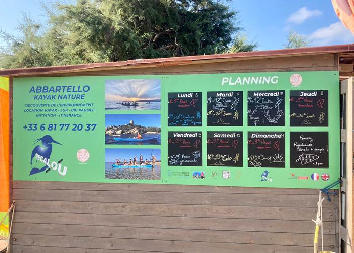 Abbartello kayak Corse paddle 2e semaine aout 2024