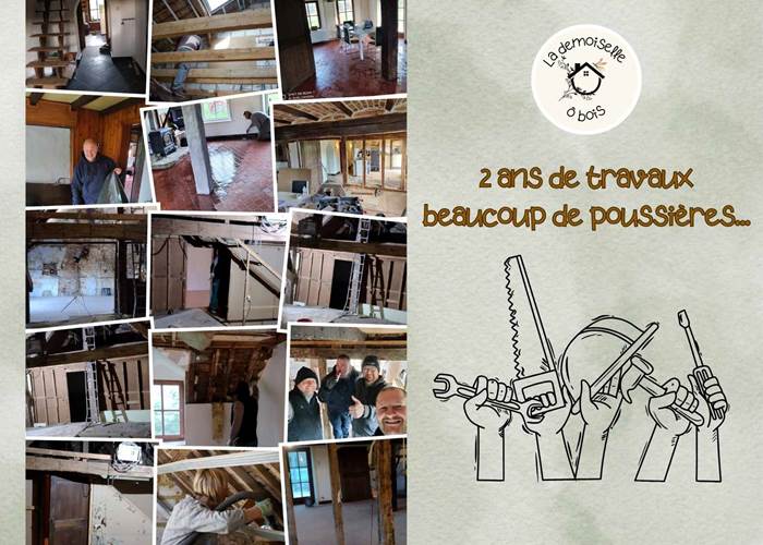 La demoiselle ô bois en travaux