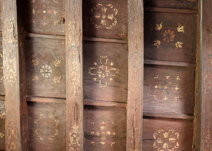 planché et peinture remarquable au Château de Saint-Chamarand dans le Lot