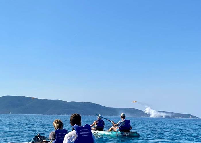 Abbartello kayak Corse paddle bal des canadairs