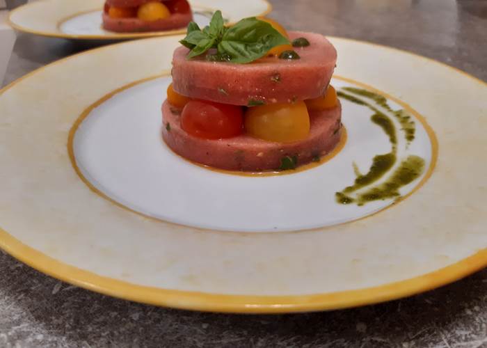 mille feuilles de tomates