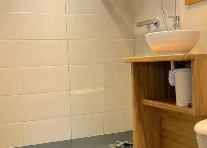 Salle de bains des chalets d'Heidi