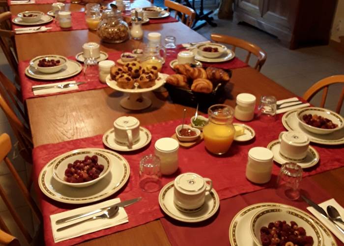 La table du petit déjeuner